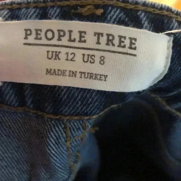 People Tree high waisted jeans.  Size 8 - Picture 6 of 6